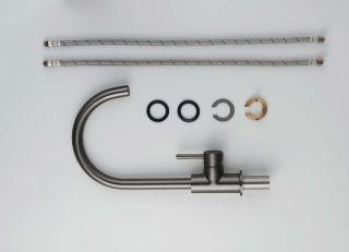 Смеситель для кухни Aquatek Европа AQ1382BGM оружейная сталь