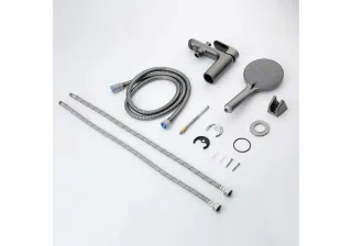 Смеситель на борт ванны Aquatek Альфа AQ1944BGM оружейная сталь