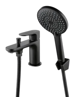 Смеситель на борт ванны Aquatek Альфа AQ1944MB чёрный матовый