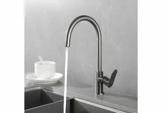 Смеситель для кухни Aquatek Альфа AQ1982BGM оружейная сталь