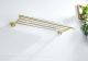 Полка для полотенец Aquatek Оберон AQ4222BG шлифованное золото