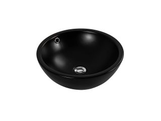 Раковина накладная Aquatek AQ5354-MB 44 см чёрный матовый