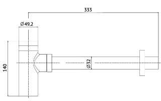 Сифон для раковины AQUAme AQM7010CR хром