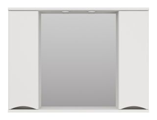 Зеркальный шкаф с подсветкой Misty Атлантик левый 60см белый