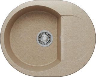 Мойка кухонная Polygran ATOL-620 песочный 678989