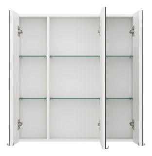 Зеркальный шкаф Misty Аура 75см белый