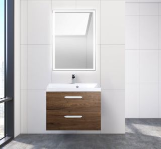 Тумба под раковину BelBagno подвесная 70x50см Rovere Tabacco AURORA-700-2C-SO-RT