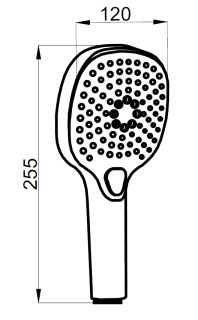 Душевая лейка Azario NEVO AZ-157830124 3 режима