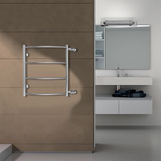 Полотенцесушитель водяной AZARIO VERONA AZ04556 500/600 4 секции, боковое подключение, 1, хром