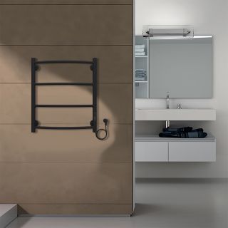 Полотенцесушитель электрический AZARIO VERONA AZ04856B 500/600 4 секции, диммер справа