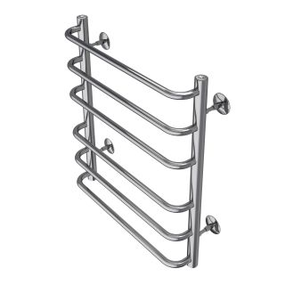 Полотенцесушитель водяной AZARIO FERRARA AZ09156 500/600 6 секций, нижнее/диагональное подключение, 1/2, хром