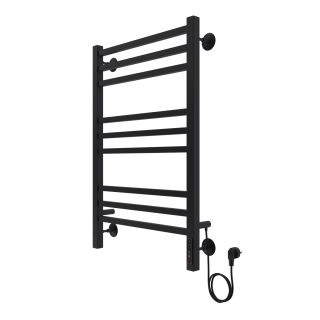 Полотенцесушитель электрический AZARIO ANCONA AZ71858B 500/800 квадрат, 9 секций, диммер справа, черный