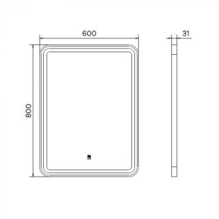 Зеркало Comforty Ситара-60  00-00017863 золото