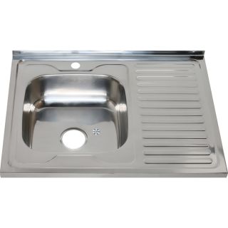 Мойка 8060 L Melana 0,6/160 левая хром с сифоном (016 t L *10)