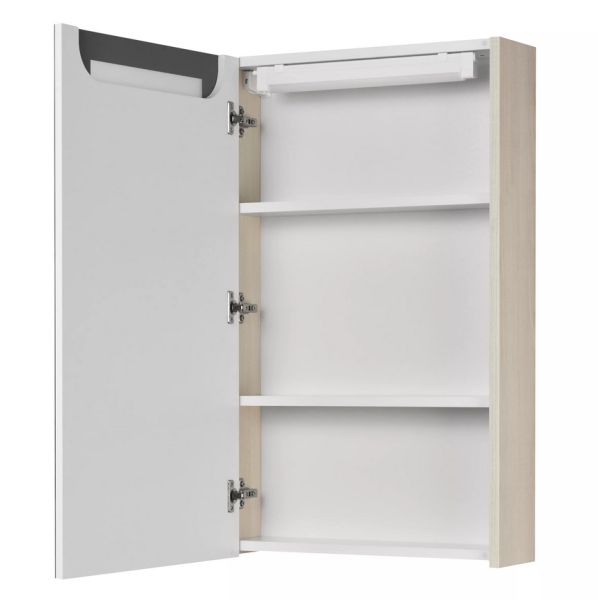 Зеркальный шкаф Акватон Верди 50см белый/ясень фабрик 1A195802VDAV0