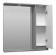 Зеркальный шкаф с подсветкой Brevita Balaton BAL-04080-01-01П правый 80см белый/серый
