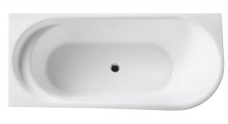 Акриловая ванна BelBagno угловая, левосторонняя, белая BB410-1500-780-L