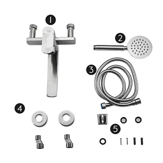 Смеситель для ванны и душа Frap F22805 сатин