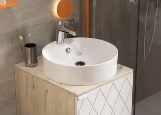 Раковина Sanita Luxe Best Shelf WB.CT/Best/43-C.Shelf/WHT.G/S1 43.3 см