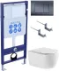 Комплект Set AQUATEK ЕВРОПА T-033 4в1 унитаз с инсталляцией кнопкой и сиденьем