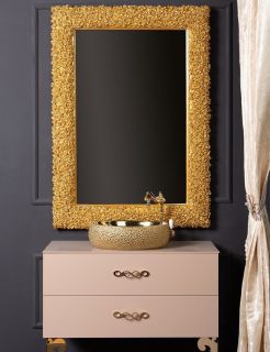 Зеркало Boheme Rose золото 548