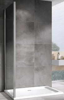 Душевая стенка ABBER Schwarzer Diamant 90см хром S90