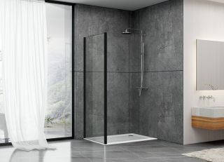 Душевая стенка ABBER Schwarzer Diamant 70см чёрный S70B