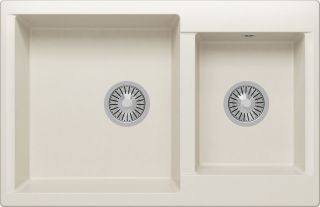 Мойка кухонная Polygran BRIG-772 белый хлопок 473417