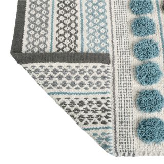 Коврик для ванной mix (голубой+графит+белый+серый), 50х80см  (FX-8030Y)