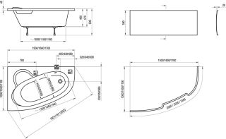 Акриловая ванна Ravak ASYMMETRIC 170х110 R C491000000 правый