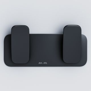 Двойной крючок для полотенец Am.Pm Inspire 2.0 чёрный матовый A50A35622