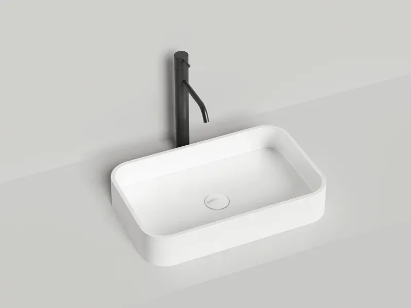 Накладная раковина Salini Callista 01 S-Stone 1101204SMRH 55см RAL снаружи