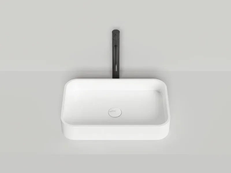 Накладная раковина Salini Callista 01 S-Stone 1101204SMRH 55см RAL снаружи