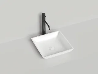 Накладная раковина Salini Callista 04 S-Sense 1101108G 38см белый глянцевый