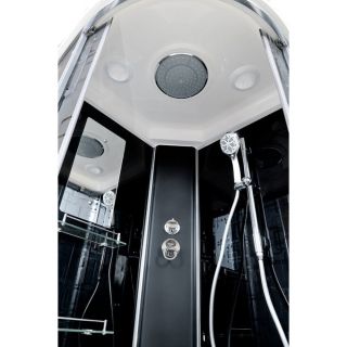 Душевая кабина Deto BМ4510 стандартная BLACK 100х100х220 см