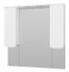 Зеркальный шкаф с подсветкой Misty Чегет 105см белый