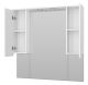 Зеркальный шкаф с подсветкой Misty Чегет 105см белый