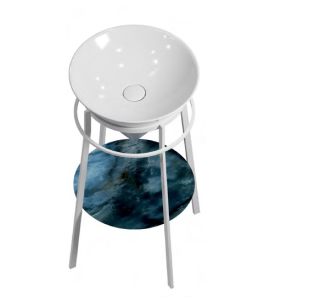 Металлическая структура-консоль Kerama Marazzi Cono CO.44\WHT.M 44 см белый матовый