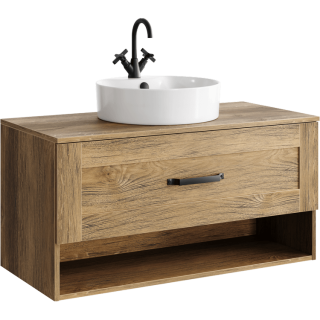 Подвесная тумба под раковину Aqwella Craft CRF0110DB 100 см