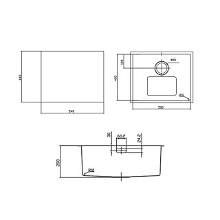 Мойка кухонная IDDIS Edifice EDI54B0i77 золото матовое