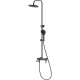 Душевая система DQ Dusseldorf DA1723706 225 мм, со смесителем, графит