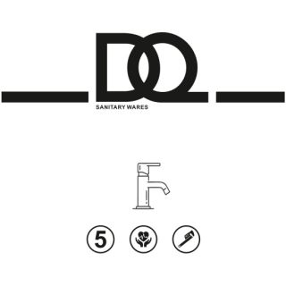 Смеситель для ванны с душем DQ Leipzig короткий излив хром (DA1763201)