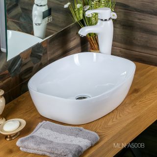 Накладная раковина Melana A500B-805 50см белый