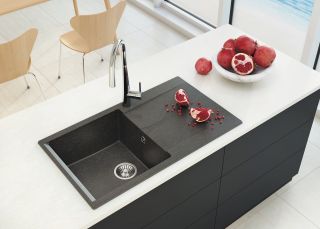 Мойка кухонная Polygran GALS-860 чёрный 408005