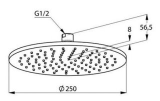 Верхний душ Kludi A-QA хром 6432505-00