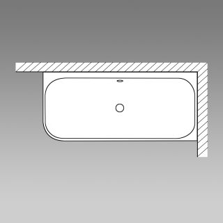 Акриловая ванна Riho Still Square Fall Plug and Play B100061005 L заполнение через перелив 170х75см белый