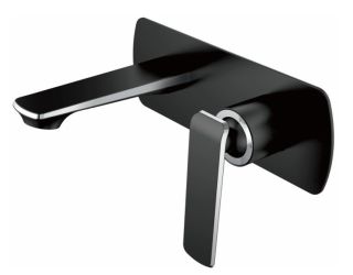 Встраиваемый смеситель для раковины Haiba HB80548-7 чёрный матовый