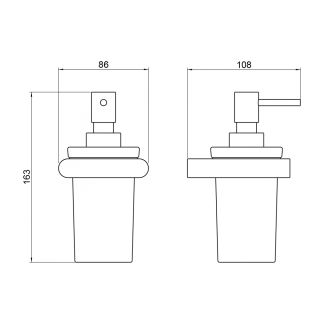 Дозатор Timo Luiro 18439/03 чёрный