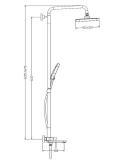 Душевая стойка Raglo R50.24 хром