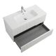 База под раковину Cezares подвесная с двумя выкатными ящиками, Альпака Брашированная, 1000x457x500, DUET-N-1000-2C-SO-AS-P